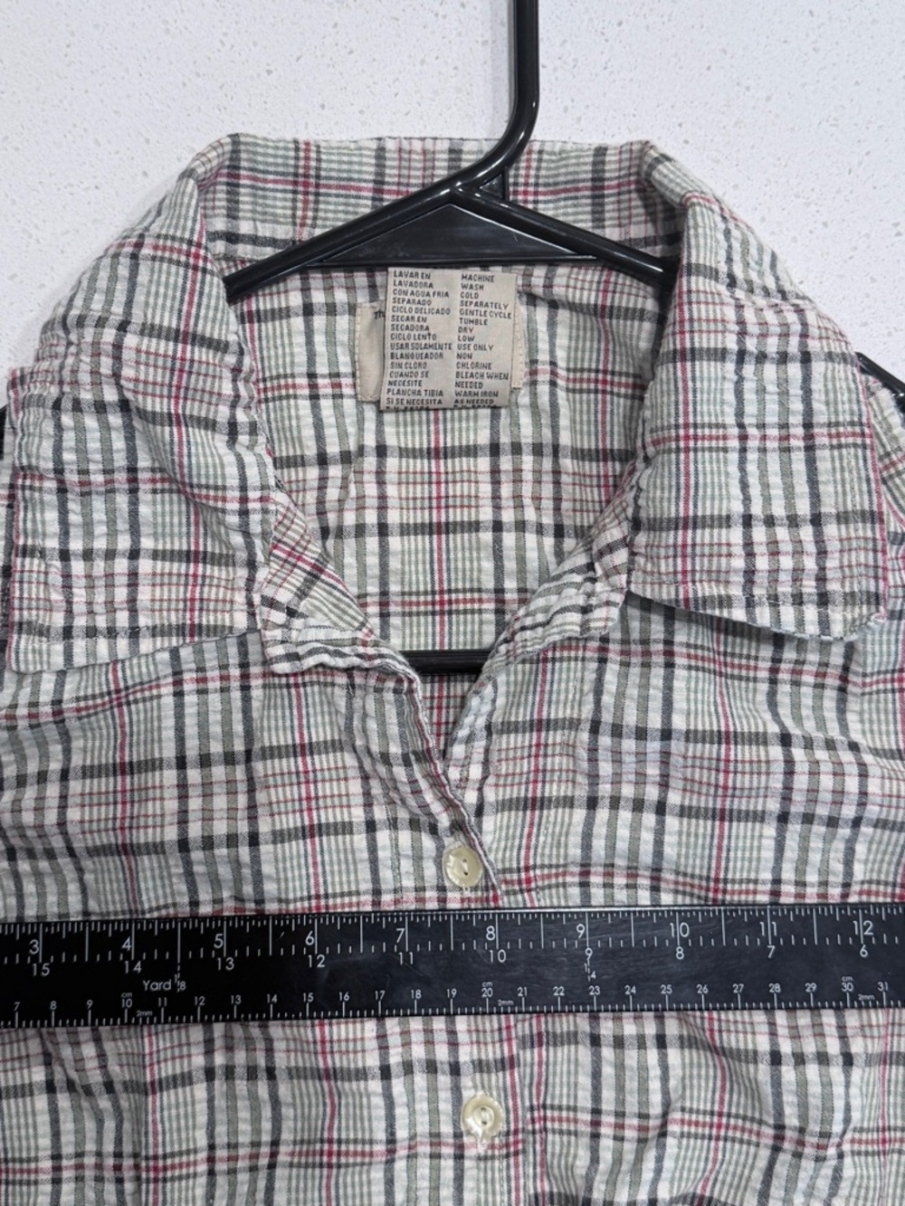 At Last & Co Plaid Tie Front Tank Vintage Style Western Festival Y2K Soft Grunge - Picture 4 of 6